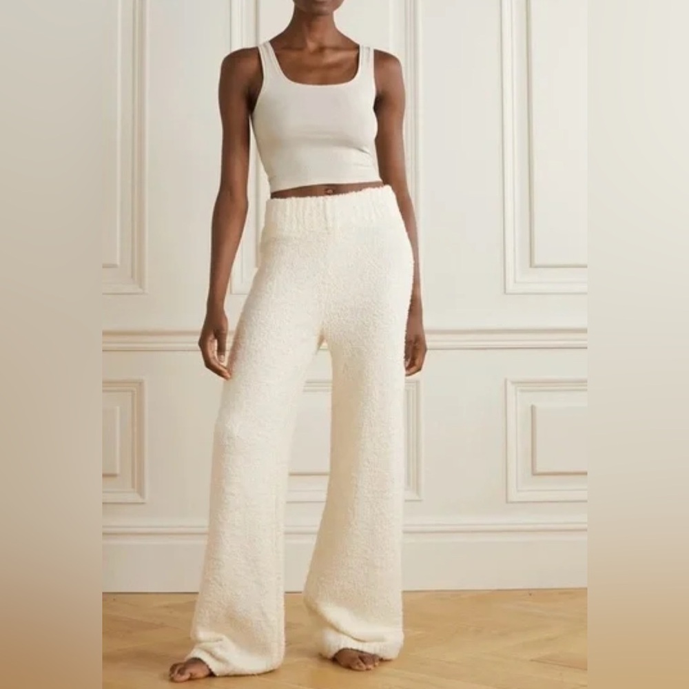 NWT SKIMS cozy knit bouclé flare lounge pants